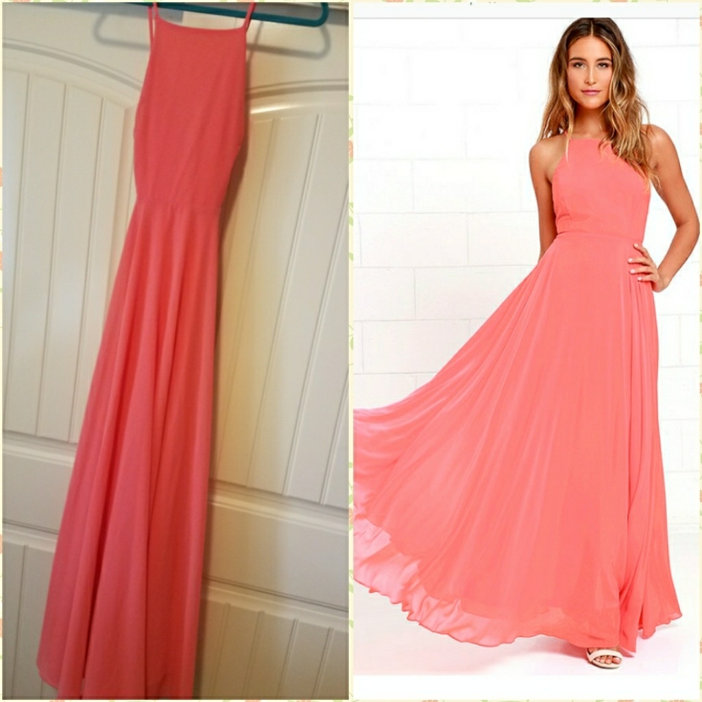 Lulus Coral Pink Dress